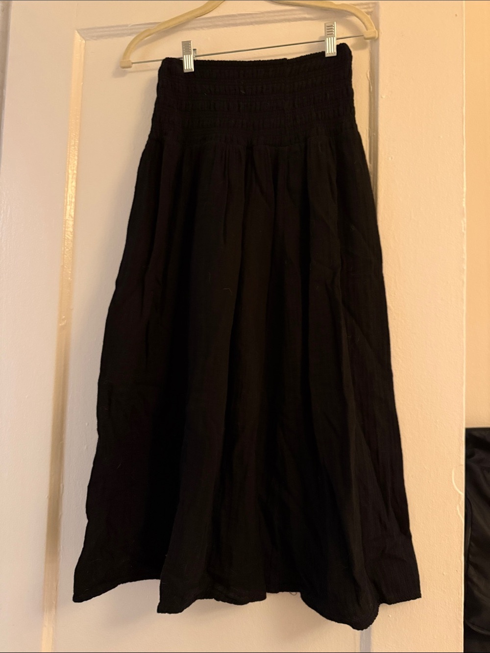 Old Navy Black Maxi Skirt with Smocked Waist